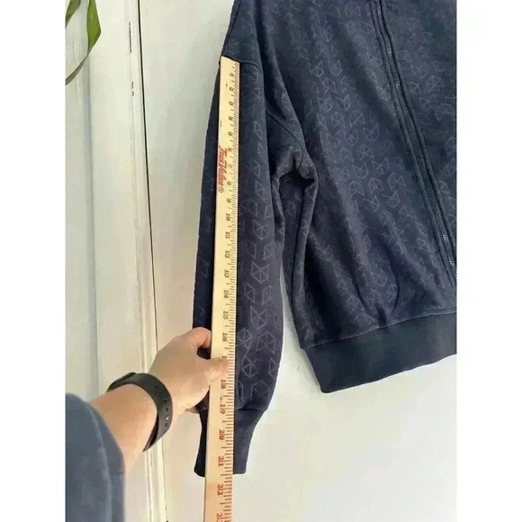 Raw Gear Men’s Dark Blue M Fleece Zip Up Long Sleeve Jacket Coat New With Tags - Picture 4 of 6